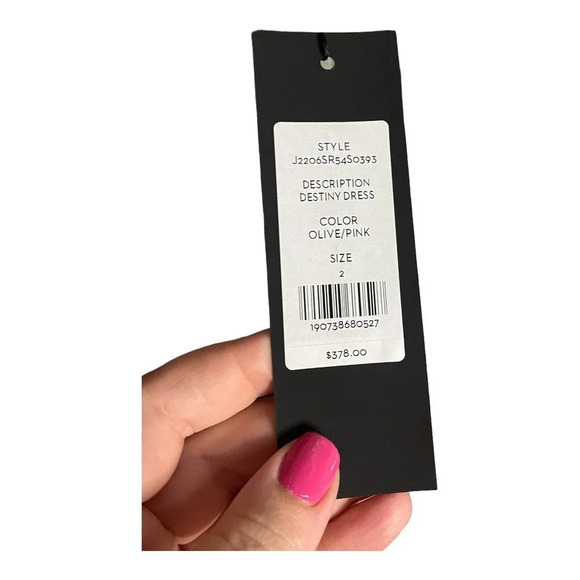 NWT Veronica Beard Olive and Pink Plaid Ruffle Destiny Dress Size 2 - Picture 9 of 12